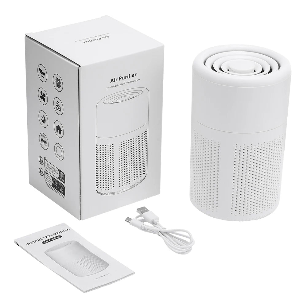 Air Purifier Smoke Odor Negative Ion Generator Air Cleaner for Househo
