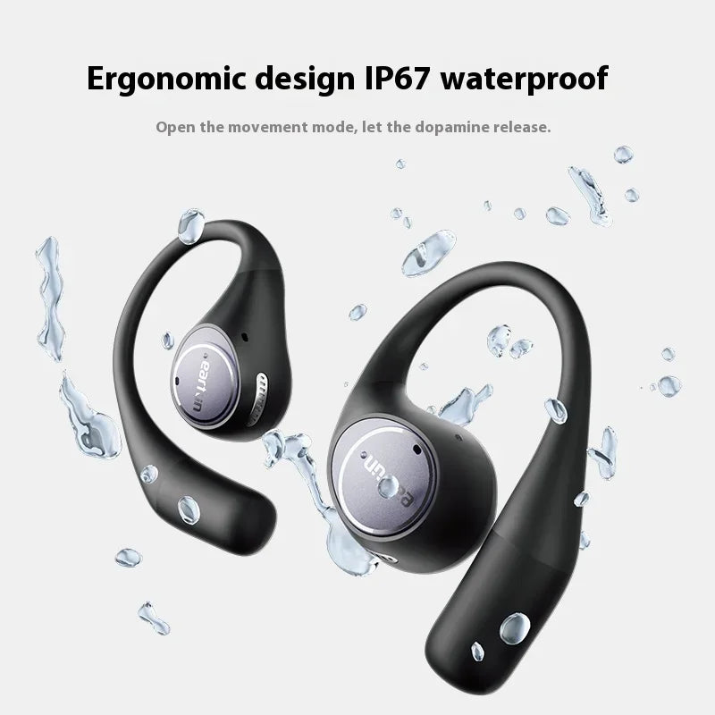 EarFun Open Jump Open-Ear Wireless Earbuds 4-mic AI Noise Cancellation Low Latency 3D Panoramic Spatial Custom Sports Headset