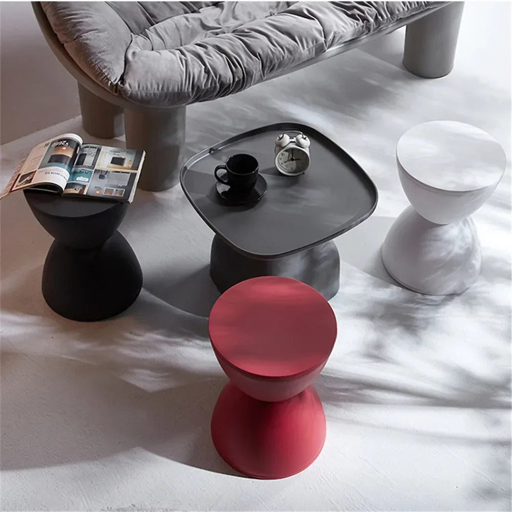 Thickened Plastic Simple Round Stool Living Room Home Stool Short Stool Simple Style Garden Balcony Waterproof Stools
