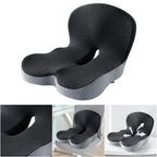 Memory Foam L Shaped Integrated Office Chair Cushion with Lumbar Suppo