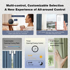 WiFi Smart curtain robot with Gateway App Control ,automatic switch ,Timer switch, 3in1 track（Equipped with remote control）