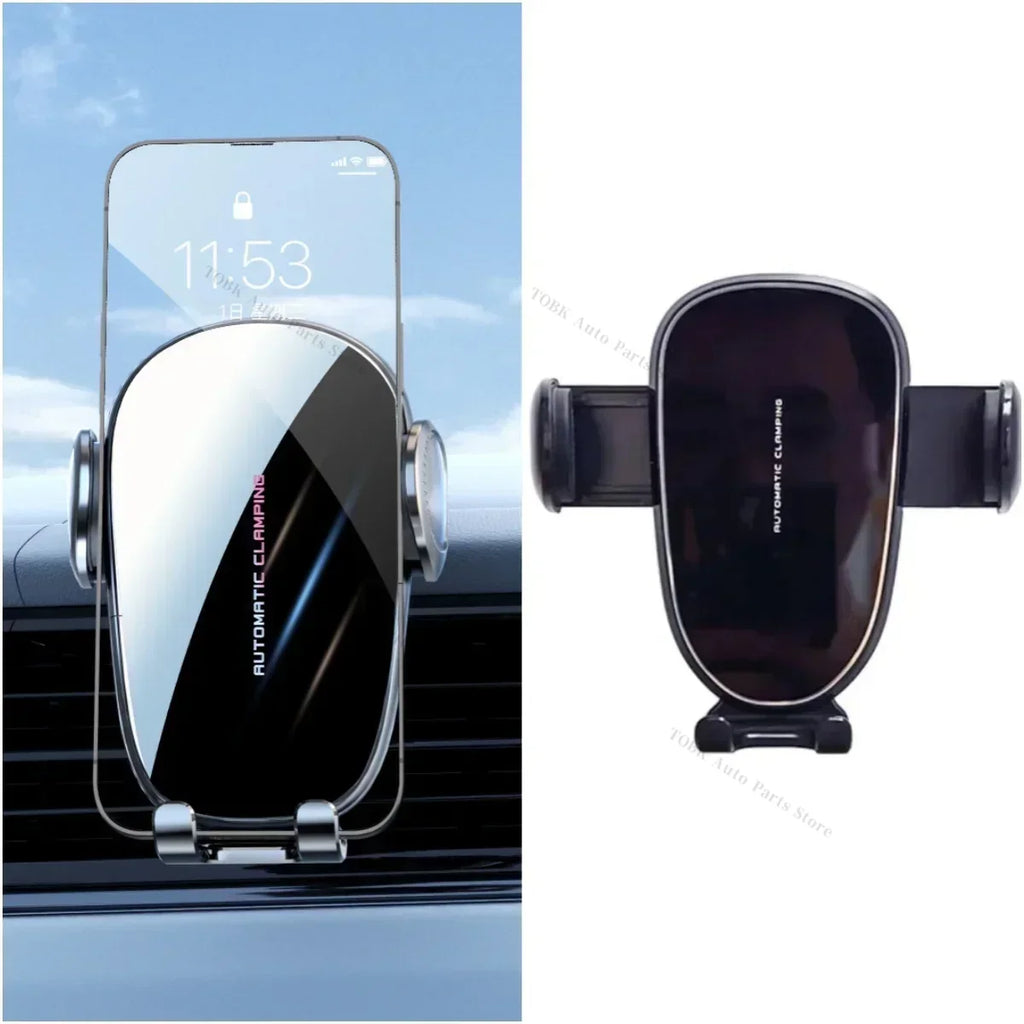 For Audi A6 C6 4F 2005-2011 Mobile Car Holder Fixed Bracket Base Special Car Phone Mount Wireless Charging Car Accessories