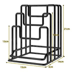 Cutting Board Holder Rack Kitchen Countertop Drain Storage Shelf Multi Layer Space Saving Cutting Board Practical Organizer