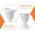 Durable Plastic Roman Column Planter Decorative Flower Pot Balcony Planter Home Decor Planters Garden Supplies Household Flower