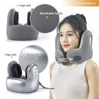 Memory Foam Travel Neck Pillow with Noise Reduction - U-Shaped Bluetooth Music Pillow for Ultimate Comfort on the Go travel
