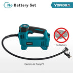 Cordless High Pressure Portable Electric Air Pump With LED Display Rechargeable Car Ball Inflatable Pump For Makita Battery Pin