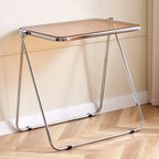Simple Folding Dining Table Nordic ins Transparent Table Coffee Table Side Acrylic Portable Office Study Home Use
