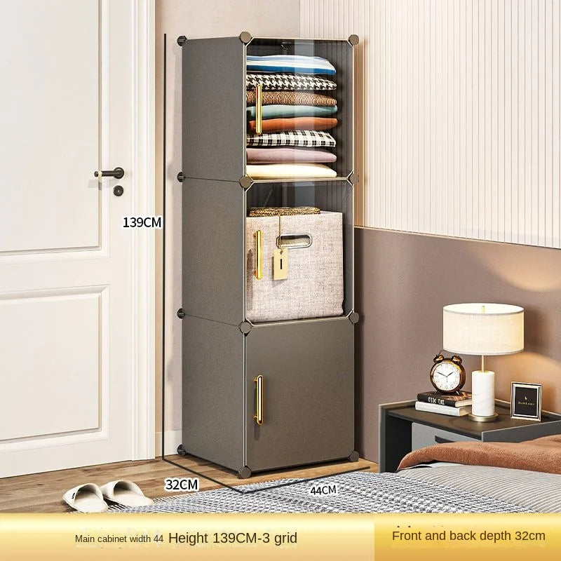 NEW Wardrobe Clothes Cabinets Dressers Cube Storage Locke Closet Plastic Collapsible Sturdy Home Bedroom Foldable Furniture