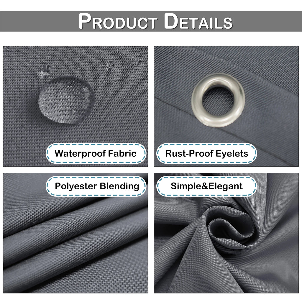 Balcony Privacy Screen Cover Fence Patio Waterproof Shade Cloth 70% UV Protection Shield Deck Shade Sail Garden Porch Pool Decor