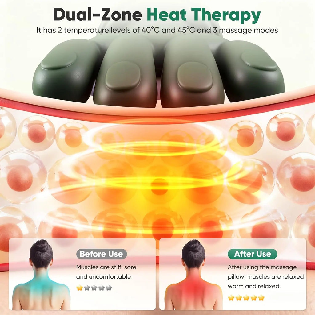 Bionic Finger Neck Shoulder Massager Wireless Neck Cervical Trapezius 4D Kneading Body Back Hand Massage Shawl Brushless Motor