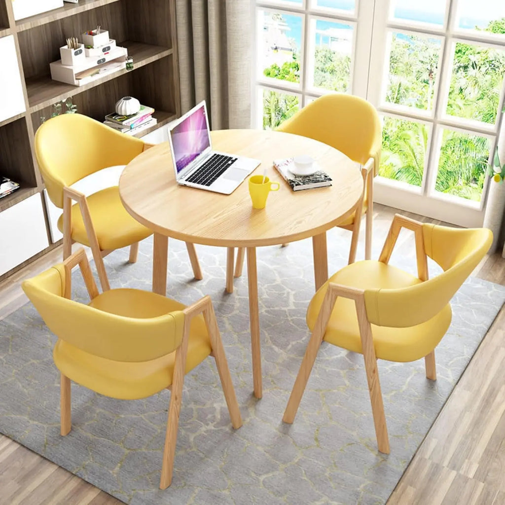 Small Round Conference Table Set for 4