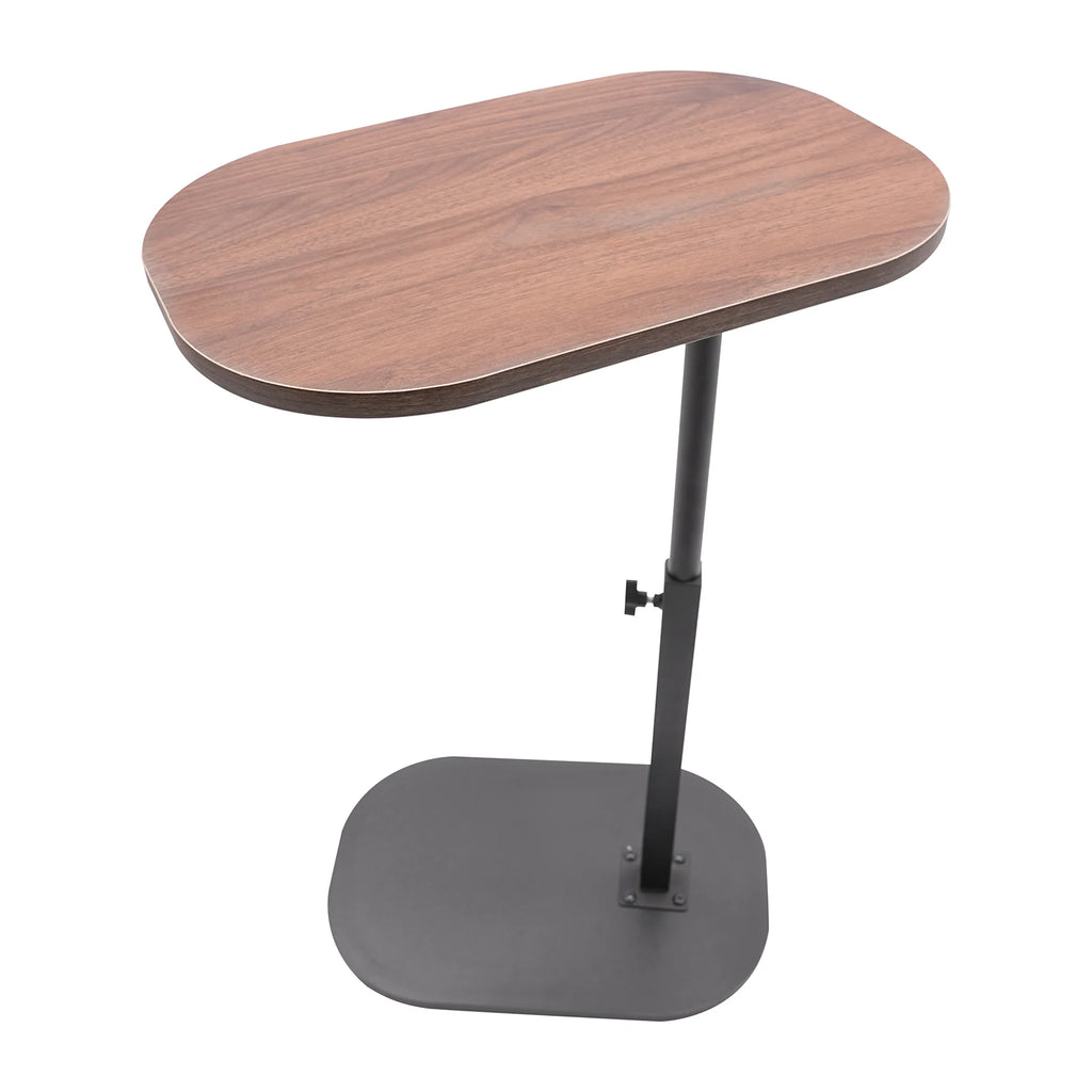Height Adjustable Side Table 45-80cm, C-shaped Side Table, Small Coffee Table for Home&Outdoor