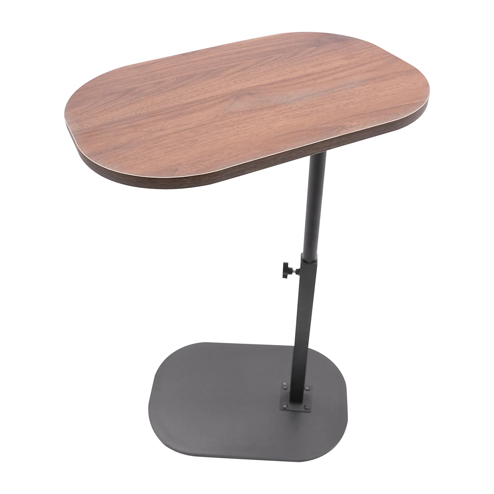 Height Adjustable Side Table 45-80cm, C-shaped Side Table, Small Coffee Table for Home&Outdoor