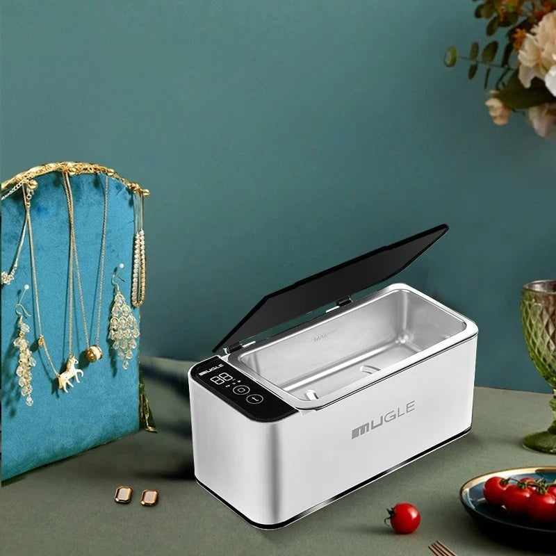 500ML Ultrasonic Household Cleaning Machine High-Frequency Multifunctional Glasses Jewelry Deep Clean Home Essential