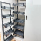 Slim Metal Kitchen  Drawer Metal Box Functional Kitchen Tall Unit Pantry Organizer Soft Close Drawer Storage Basket Plane Type