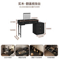 Makeup Organizer Vanity Table Modern Decor Drawer Storage Dressing Table Aesthetic Light Mirror Dressers Bedroom