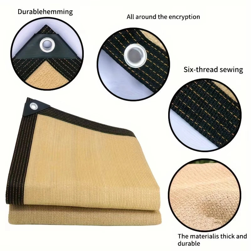 Multiple Sizes HDPE Sunshade Net Home Garden UV Protection 85-90% Sunshade Net Balcony Sunshade Car Shed Easy Installation