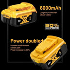 Original DEWALT battery，20V,，6AH， rechargeable lithium-ion battery， DCB115， DCB118,，Dewalt tool battery, dewalt ，DCB1104 charger