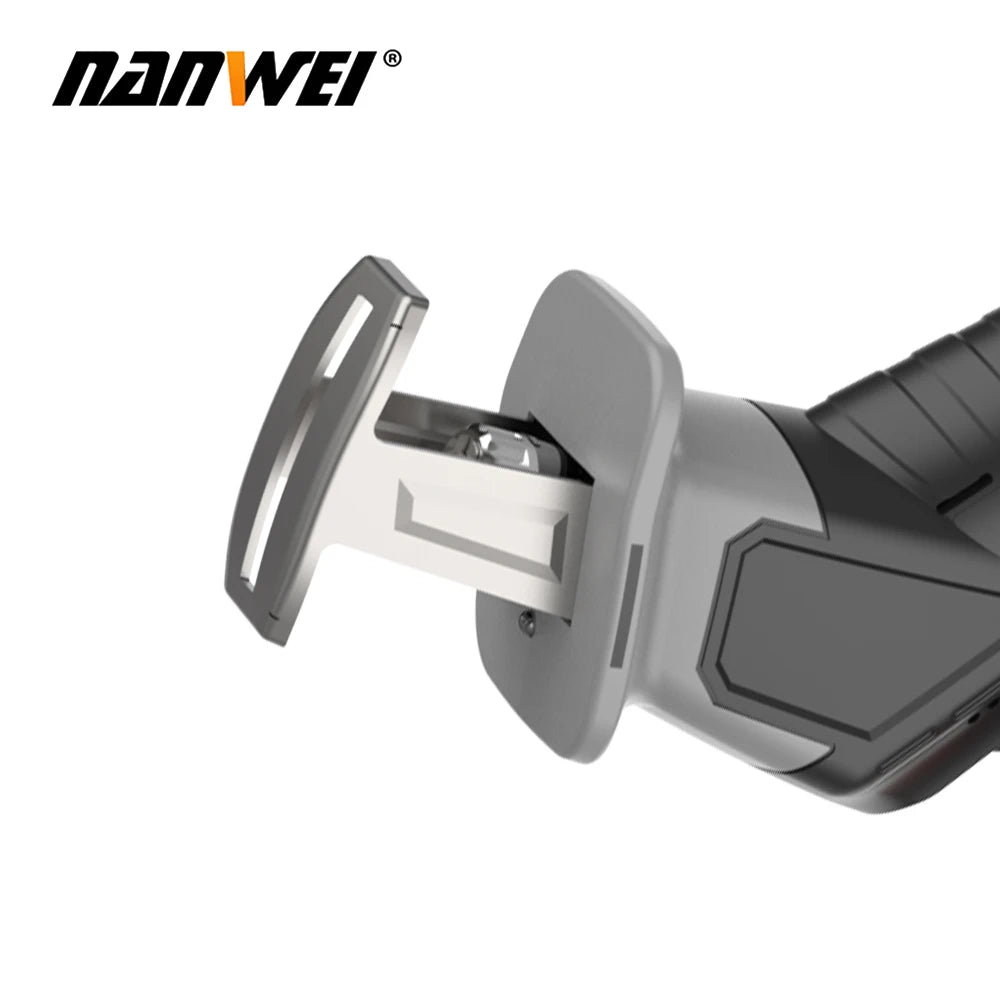 NANWEI Brushless Reciprocating Saw Power Tool Reciprocating Saw Metal Cutting Wood Cutting Tool Electric Drill Accessory