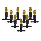 5M-30M Outdoor Misting Cooling System Garden Irrigation Watering 1/4'' Brass Atomizer Nozzles 4/7mm Hose for Patio Greenhouse