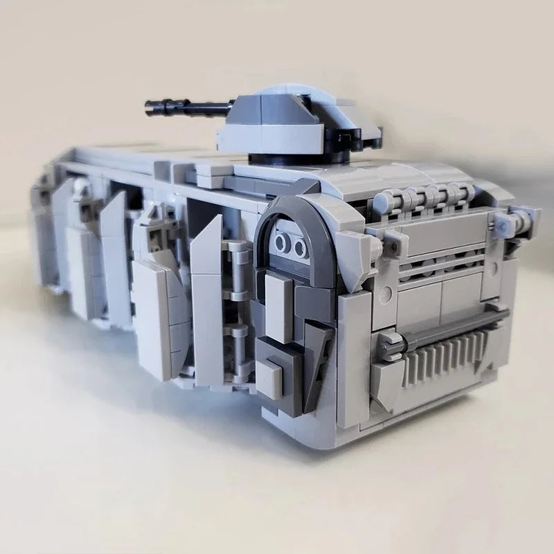 Space Wars Weapon Battleship MOC-38045 Imperial Trooper Transport Spaceship Building Blocks Toys Gift for Adults Kids 741PCS