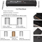 Automatic packaging machine food vacuum sealing machine portable household vacuum food sealing kitchen helper 220V