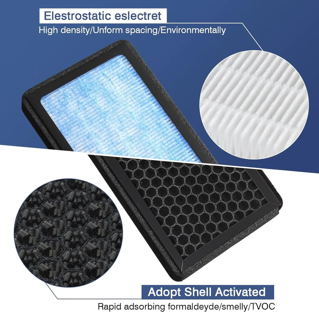 Air Filter For Tesla Model 3 Model Y 2017-2026 HEPA  Activated Carbon Tesla Cabin Air Filter Replacement Accessories 2Pack
