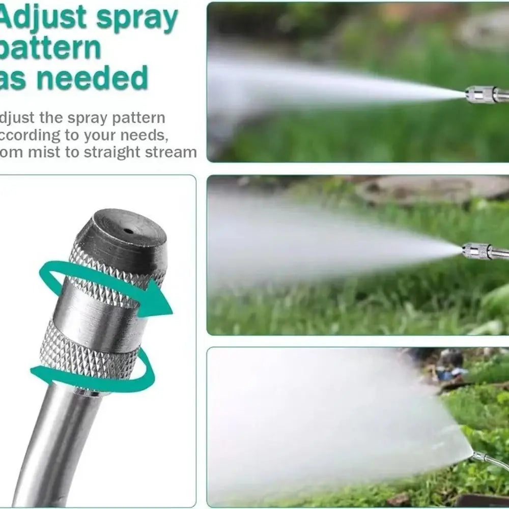 Household Long Nozzle Sprayer Extension Rod Water Column Mist Mode Spray Head Stainless Steel Adjustable Telescopic Spray Rod