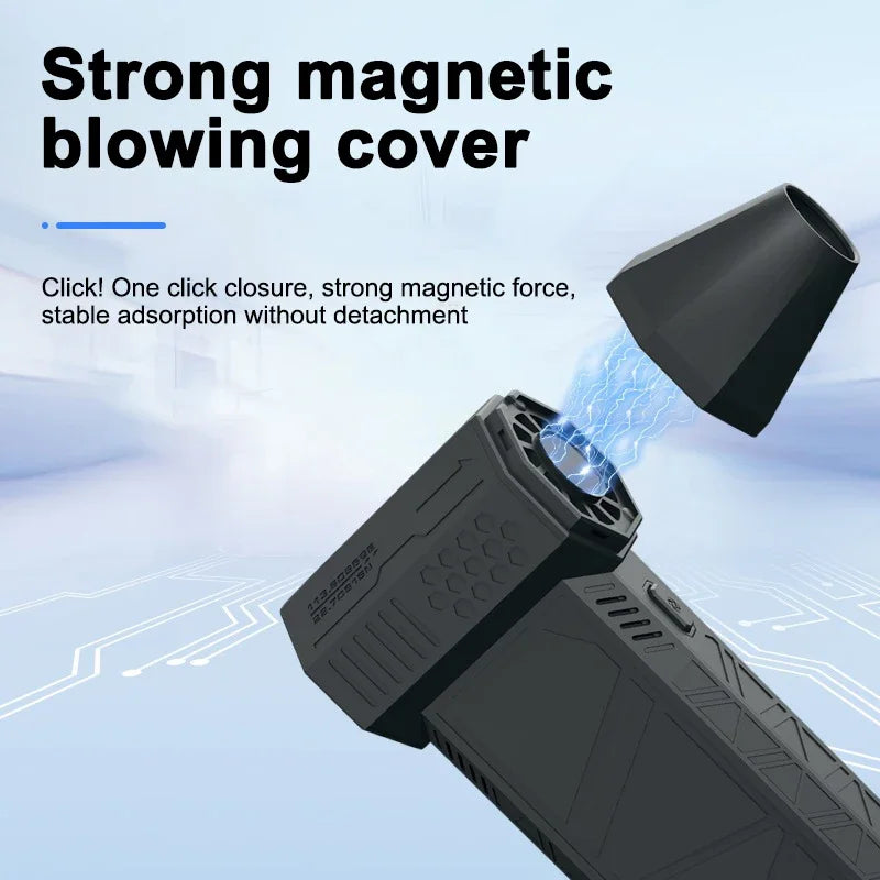 Powerful Turbo Fan X3 Electric Air Duster with 3 Gear 130000RPM 52m/s Brushless Portable Dust Blower Gun Cleaning Blower Tool