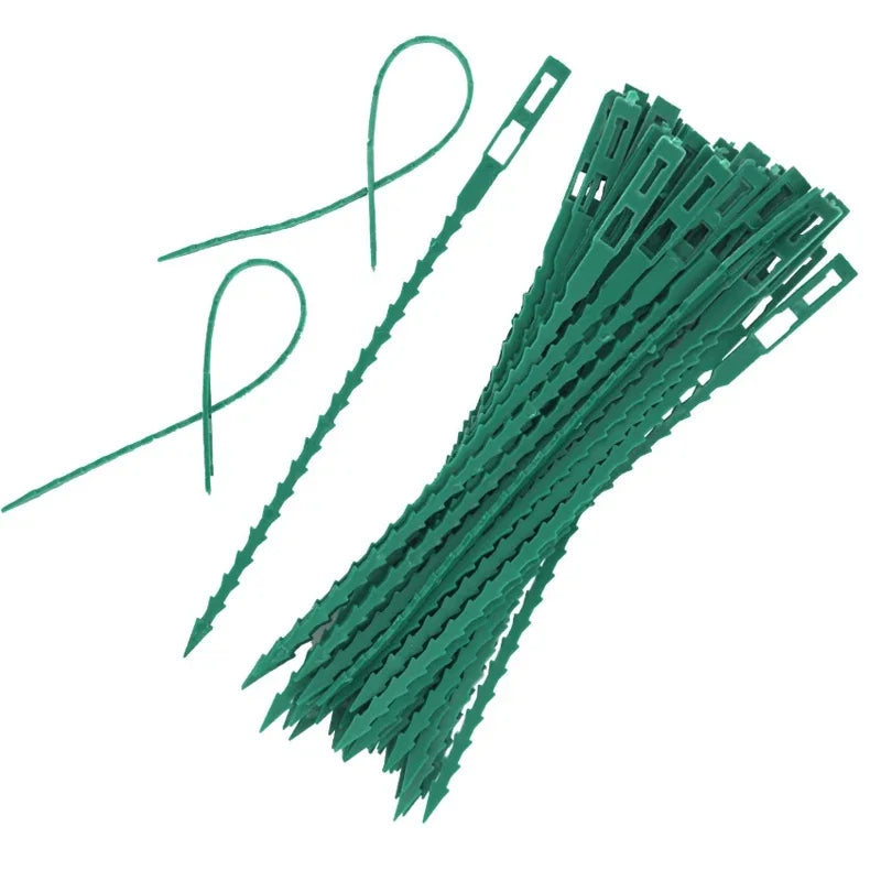 Reusable Garden Cable Ties Plant Vine Tree Shrubs Support Fastener Locking Nylon Adjustable Zipper Cables Ties Organizer Tools