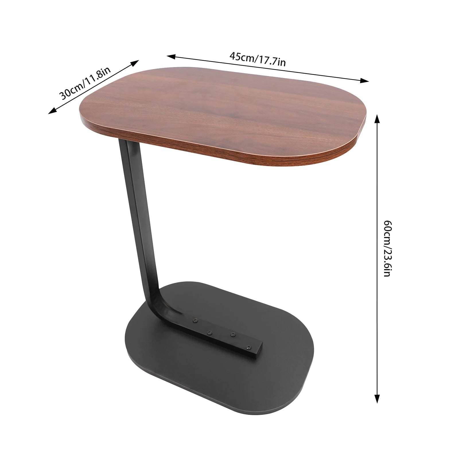 45*30*60 cmC-shaped Side Table Small Coffee Table Living Room Sofa Table Home Portable Modern Light Luxury Style