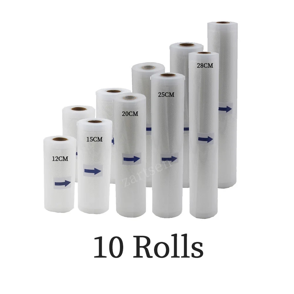 Fresh Long Keeping Bags Packing Film BPA-Free Vacuum Sealer Packaging lot 12+15+20+25+28cm*500cm Vacuum Sealer Food Bags