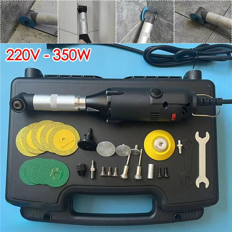 220V 350W 90 Degree Electric Tile Seam Cleaner Ceramic Tile Beauty Sewing Tool Electric Grinder Polishing Cutting Machine