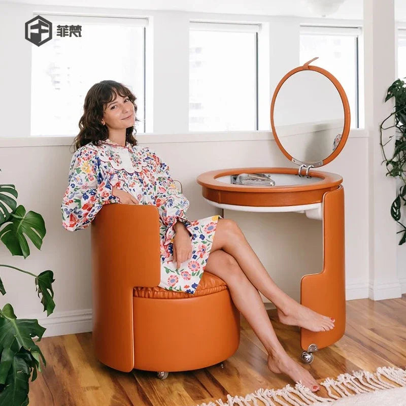 Small storage modern minimalist high-end bedroom dresser makeup table integrated muebles de dormitorio  bedroom sets