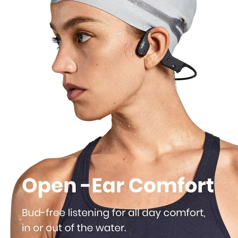 Shokz OpenSwim Shokz S700 Bone Conduction 4GB MP3 Music Player IP68 Waterproof Wireless Earphones for Swimming,Sports,Running