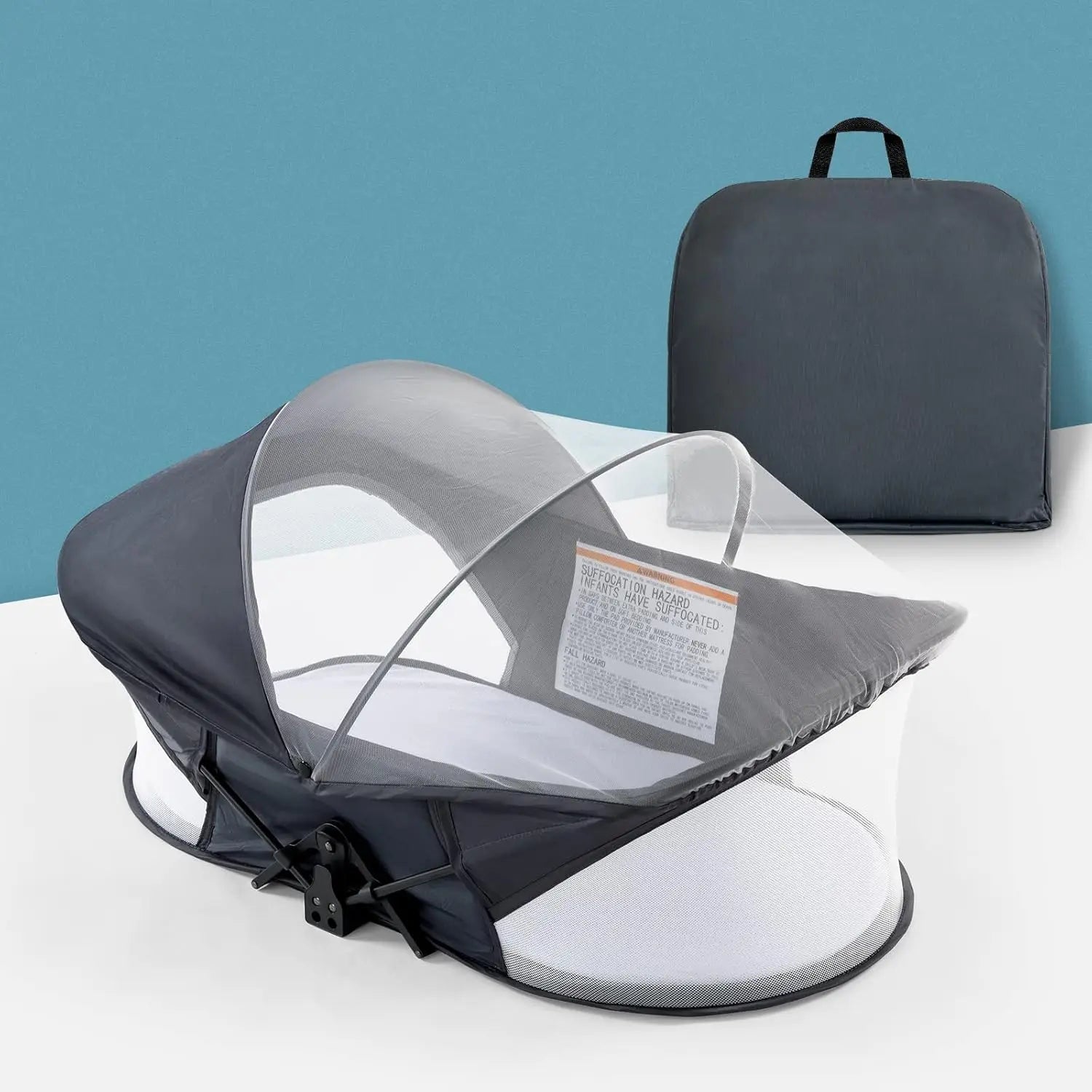 Travel Bassinet Portable Bassinet,Portable Travel Crib Infant Travel Bed With Mosquito Net And Canopy,Lightweight And