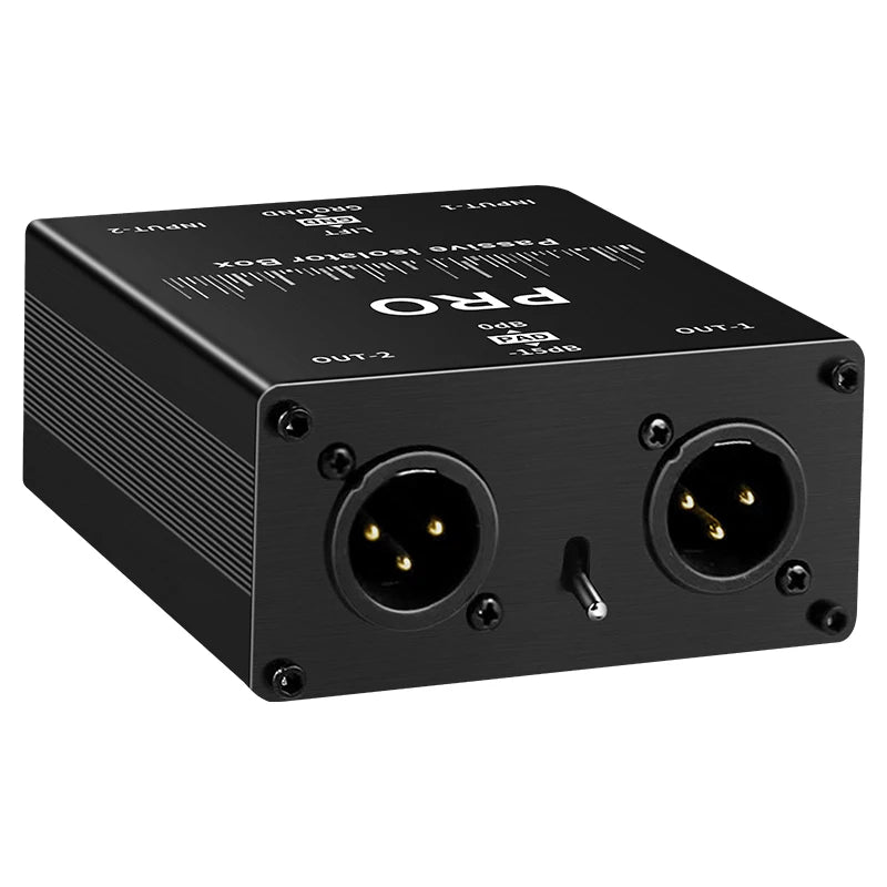 Dual channel Audio Isolator，Audio Noise Filter Noise Suppressor Isolator Live Broadcast Mixer  Audio Signal Noise Reducer