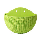 1PC Flower Pot Exquisite Wall-mounted Plastic Wall Hanging Basket Flowerpot For Outdoor Garden Balcony Planter Bucket Home Decor
