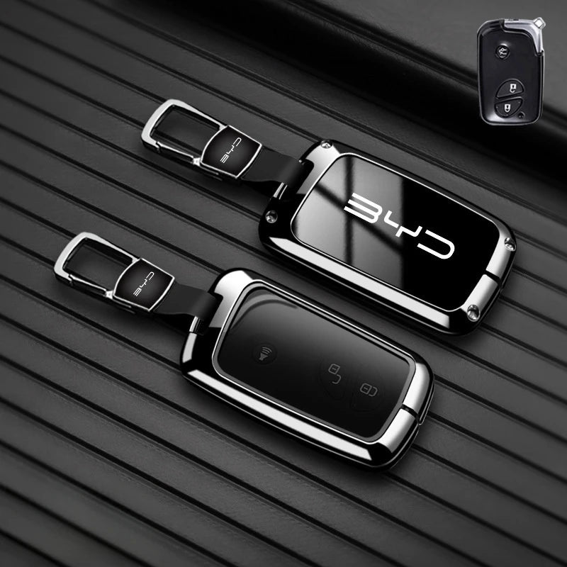Car Remote Key Case Fob Cover Holder Shell Bag for BYD Song Plus Atto 3 Han EV Tang DM Qin Seal Dolphin Keychain Accessories