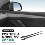 Italian Top Suede Car Dashboard Moulded Trim Sticker For Tesla Model 3 Model Y 2018 2019 2020 2021 2022 2023 Decor Accessories