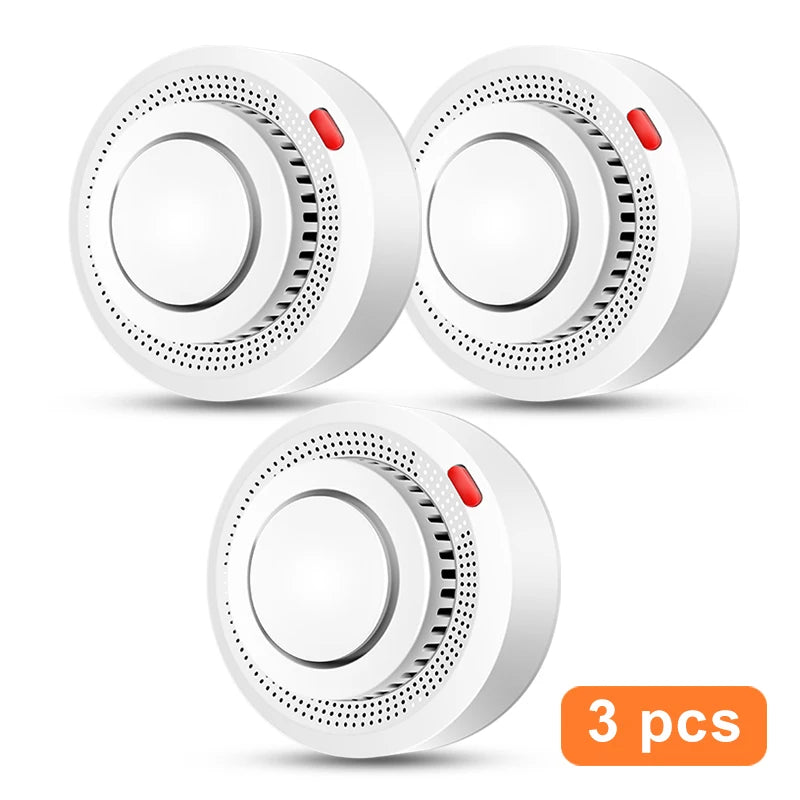 Tuya Smart Zigbee Smoke Detector Smart Home Real-time Monitoring Remote Alarm Notification App Control Works Need Zigbee Hub