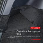 Trunk Side Storage Bins For Tesla Model Y-Berlin/Austin 2022-2024 Cargo Compartment Organizer Bucket TPE Box & Carpet Lids