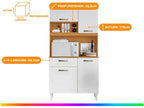 Malva 4 Doors 1 Drawer Compact Kitchen Aramobile