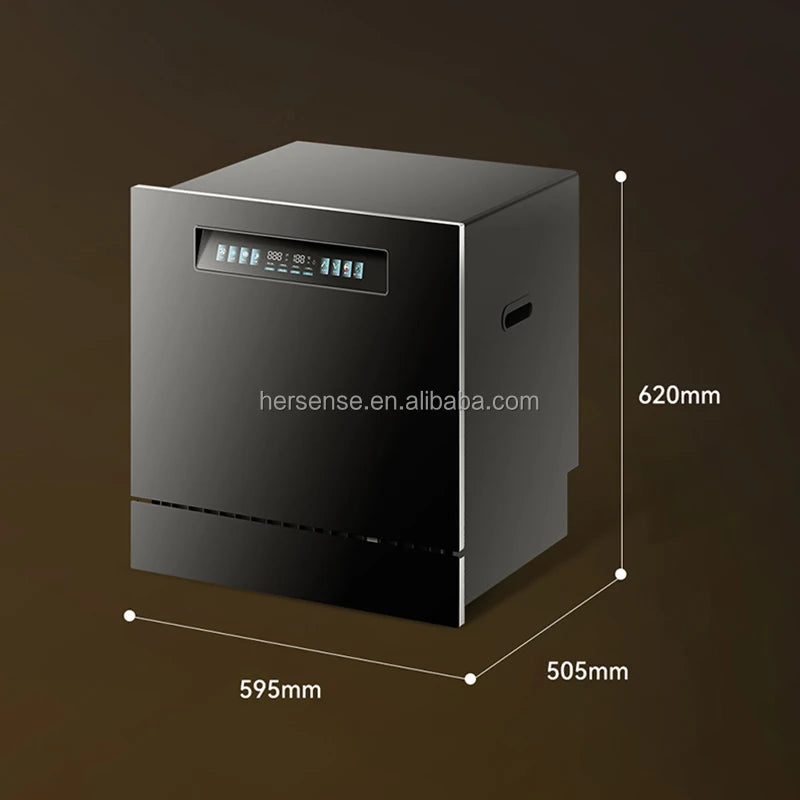 Kitchen Built In Dishwasher Machine Auto 13 Sets 220V 110V USA EU Black White Color Drawer Smart Dish Washer For Home Stock