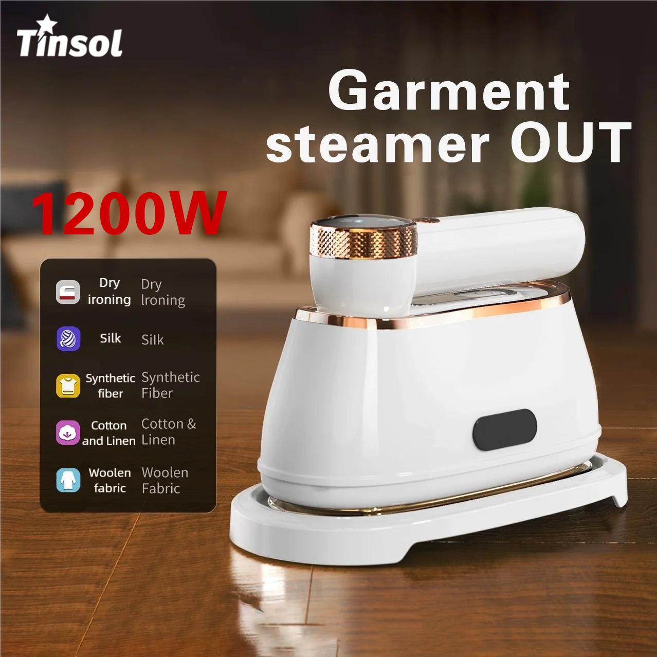 1200W new handheld hanging iron four temperature foldable small portabl