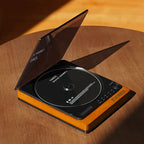 Audiophile CD Player Bluetooth 5.1 Wooden Portable USB Music Turntable Digital Optical Output Retro Elegant Home HIFI CD Player