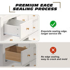 10 Drawer Dresser for Bedroom,Wood Chest of Drawers with Smooth Metal Rail,Large Dressers,Modern Bedroom Dressers with 10 Drawe