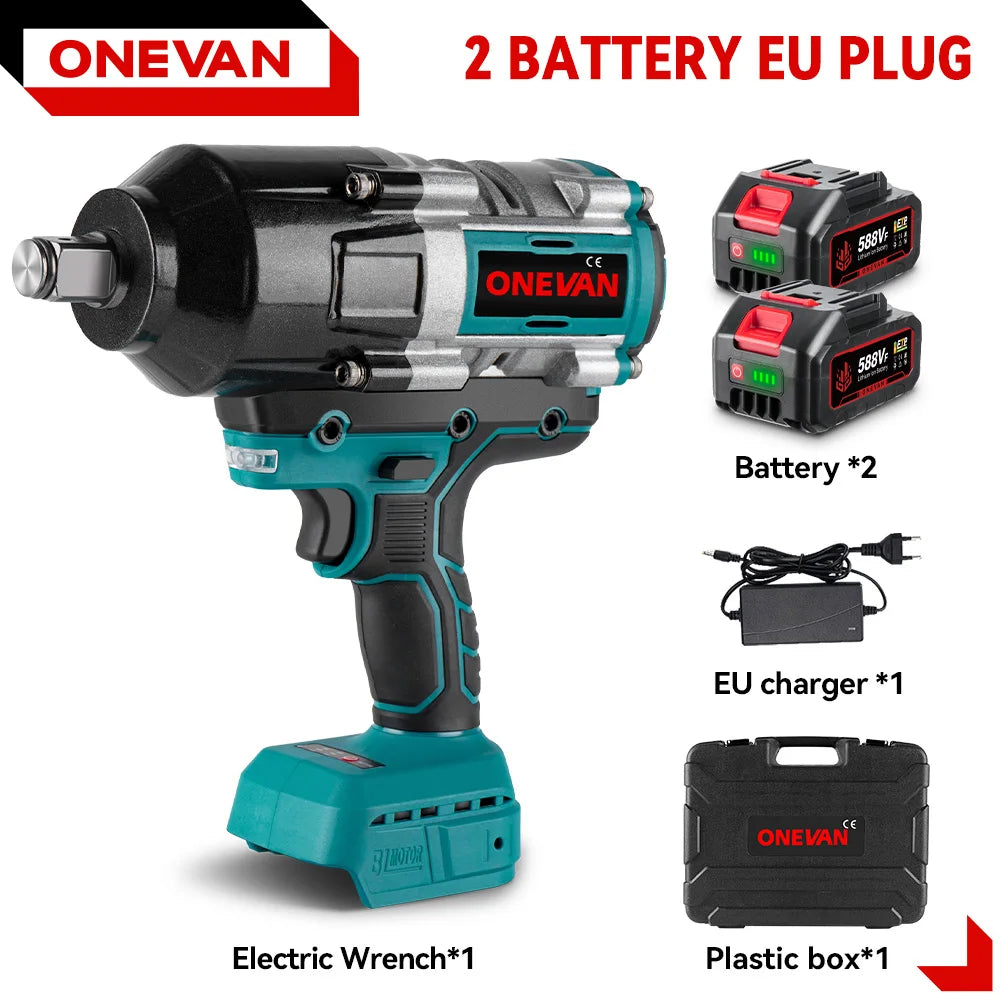 Brushless 3100N.M Electric Impact Wrench 3 Gears Cordless Electric Torque Wrench Screwdriver Power Tools For Makita Battery Pin