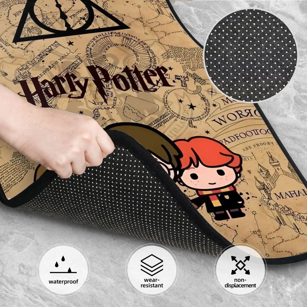 Harrys Potters Automotive Floor Mats for Cars Universal Fit Full Set Car Floor Mats Non-Slip for SUV Truck