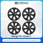 4PCS Design for TESLA Model Y 2020-2024 Vehicle Full Coverage Blade Wheel Cover Cap 19 Inches Hubcaps  Automobile Accessories